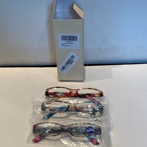 NIB Three Pairs Reading Glasses, 2.5 Power